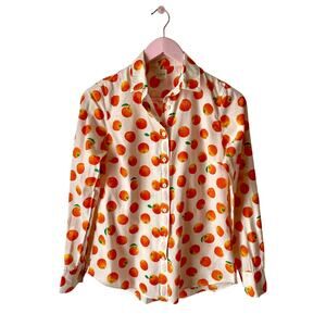 J. Crew Oranges Cotton Shirt